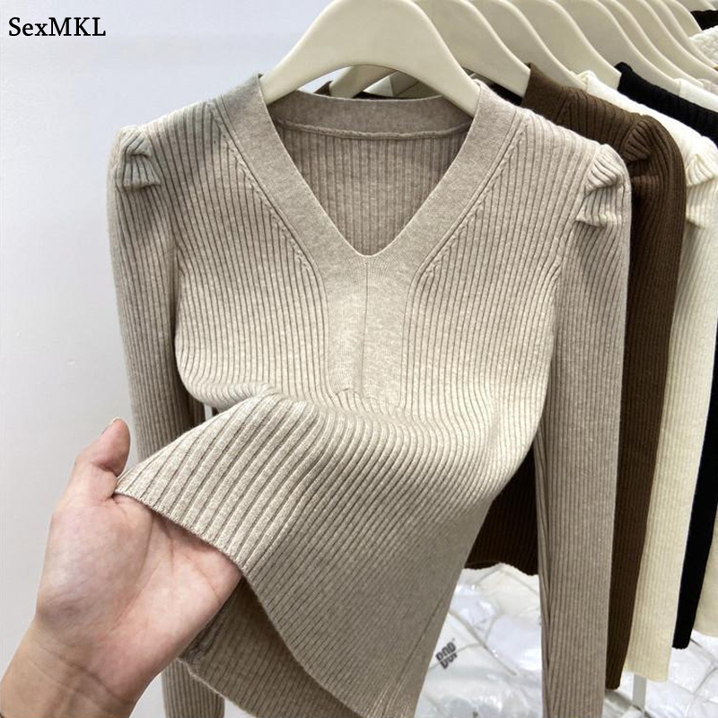 Elegant V Neck Winter Basics S - Winter Clothing Factory Outlet review and price