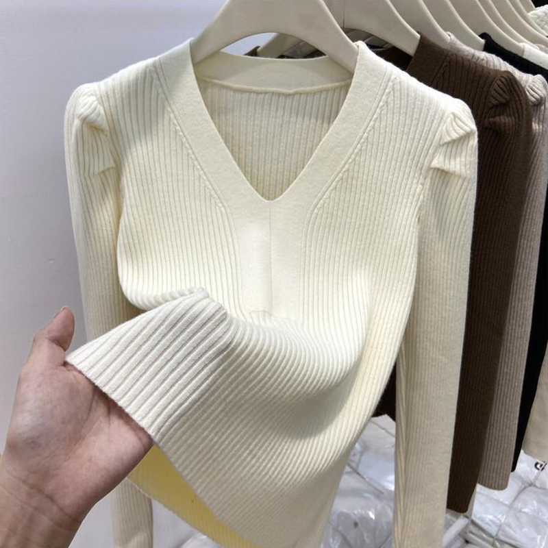 Elegant V Neck Winter Basics S - Winter Clothing Factory Outlet review and price