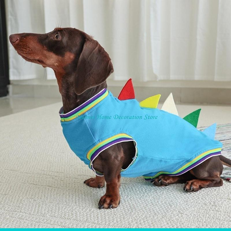 H7BF Dachshund Dinosaur Theme  - Winter Clothing For Dogs review and price