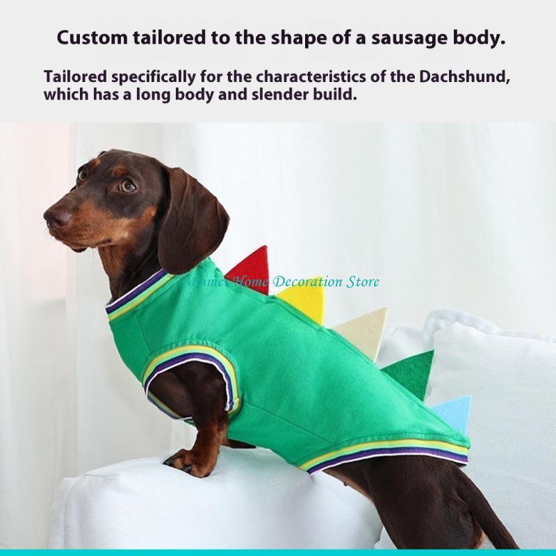 H7BF Dachshund Dinosaur Theme  - Winter Clothing For Dogs review and price