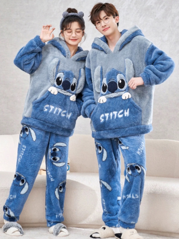 Anime Stitch Winter Pajamas Ca - Winter Clothing In Japan review and price