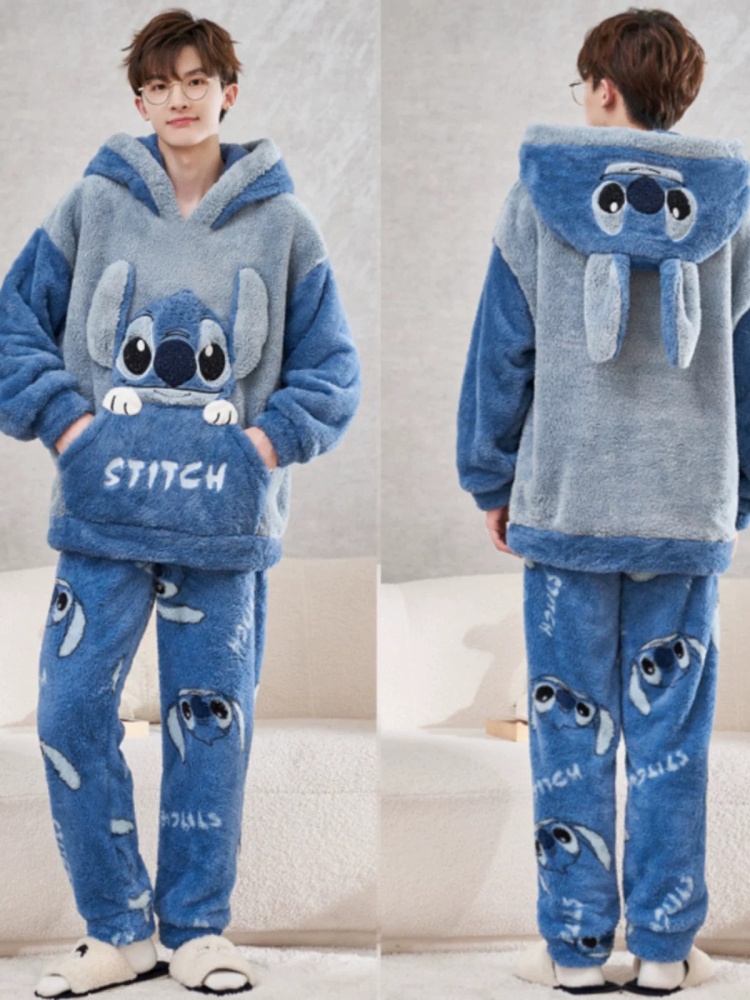 Anime Stitch Winter Pajamas Ca - Winter Clothing In Japan review and price
