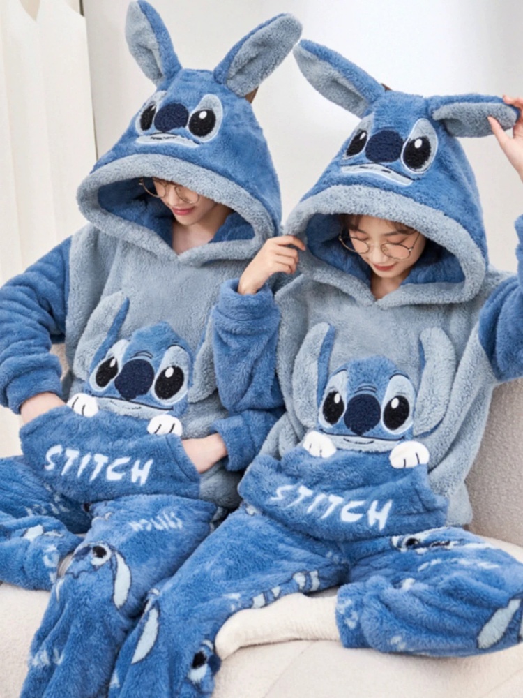 Anime Stitch Winter Pajamas Ca - Winter Clothing In Japan review and price