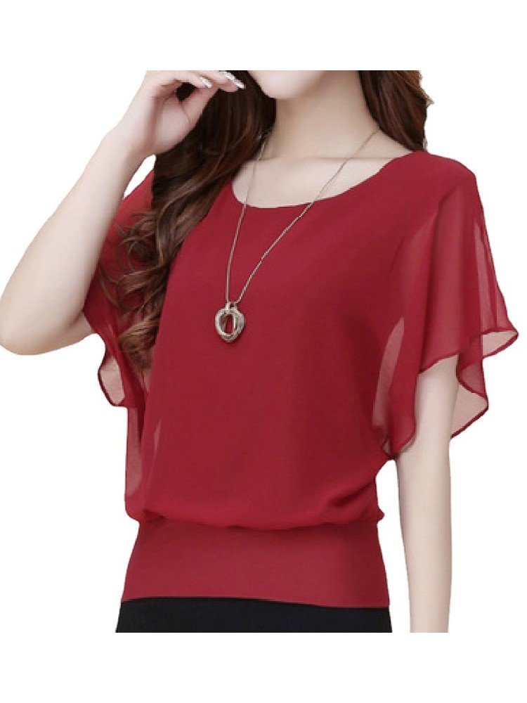New Summer O Neck Short Sleeve - Winter Clothing Factory Outlet review and price