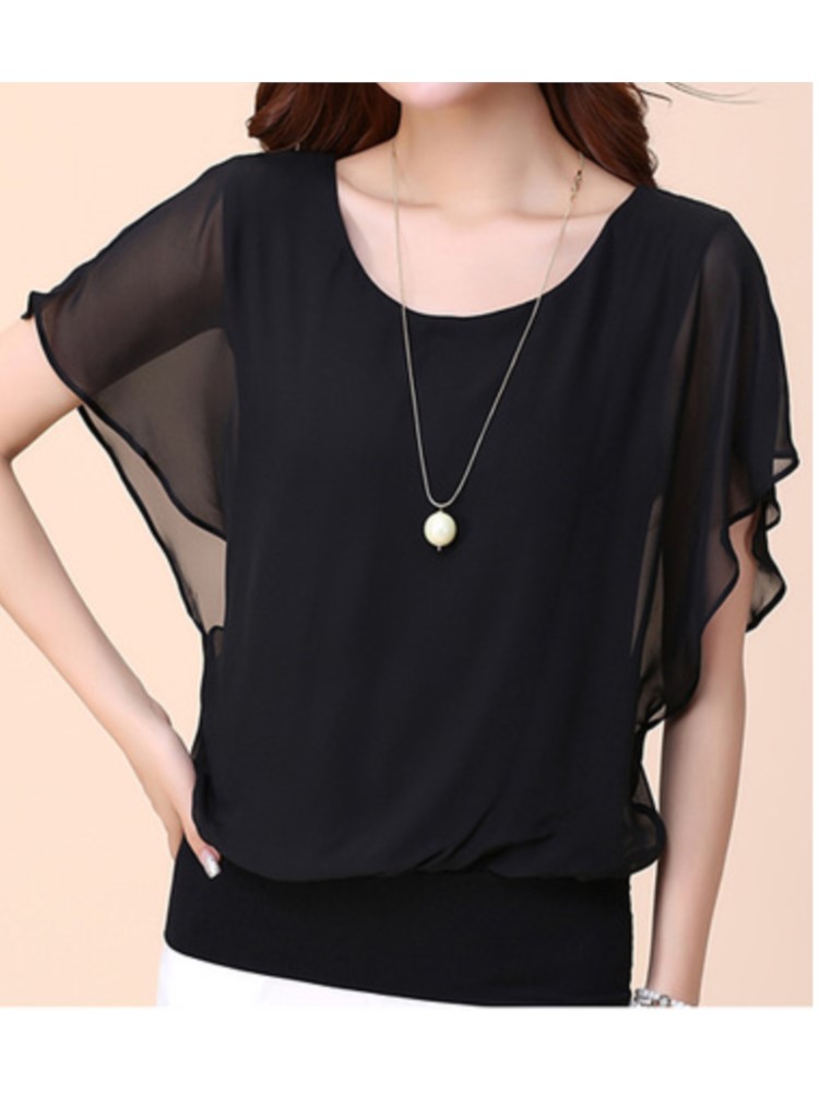New Summer O Neck Short Sleeve - Winter Clothing Factory Outlet review and price