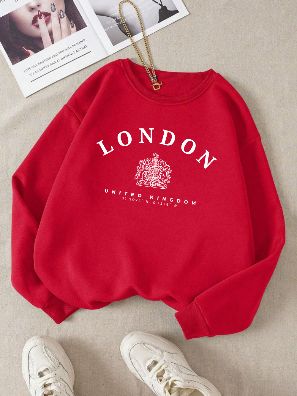 London Uk Royal Badge Print Wo - Winter Clothing London review and price