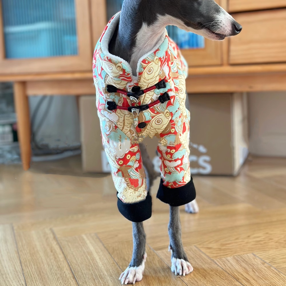 Chinese Knot Buckle Fleece Jac - Winter Clothing For Dogs review and price